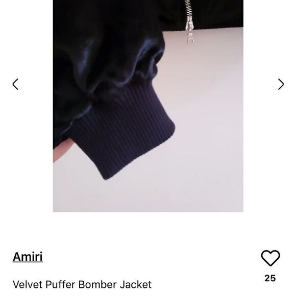 Amiri velour bomber jacket - Picture 13 of 16